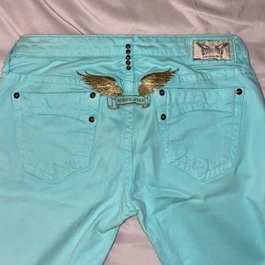 Robins Jeans with Gold Wings | Blue | Size 29